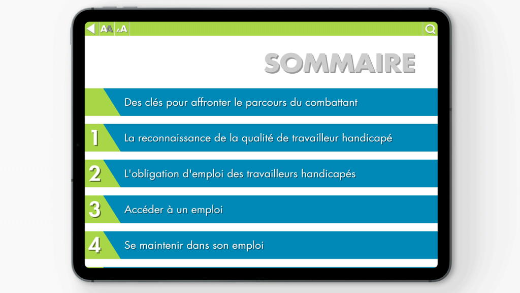 Projet d'Application, Handicap et Travail, réalisé par Dowino