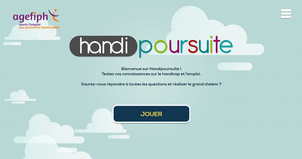 Projet de Serious Game, Handipoursuite, réalisé par Dowino