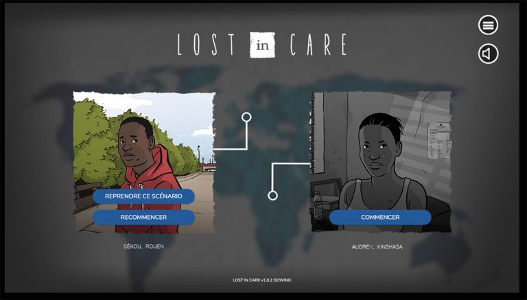 Projet de Serious Game solidarité, Lost In Care, réalisé par Dowino