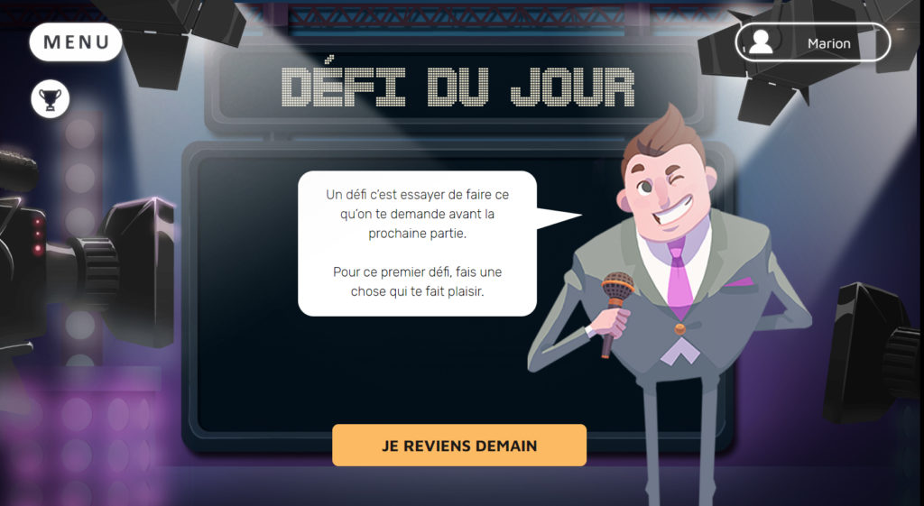 Serious game prevention cancer, QUIZ SABTE, un jeu par DOWINO