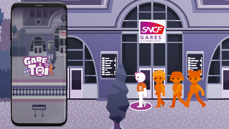 Gare a toi est un serious game mobile de prévention des risques en gare pour la SNCF. Réalisation par DOWiNO, studio de création de serious games basé à Lyon.