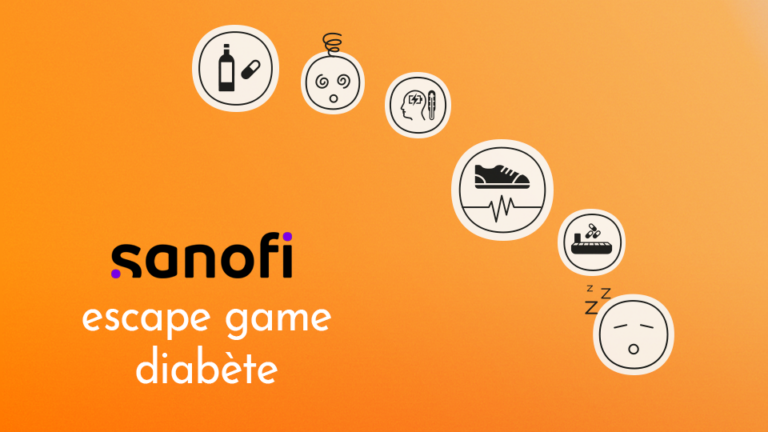 Un escape game ETP diabète pour mieux comprendre les mesures hygiéno-diététiques essentielles à adopter lorsque l’on vit avec cette maladie. Réalisation par DOWiNO, studio de création de serious games basé à Lyon.