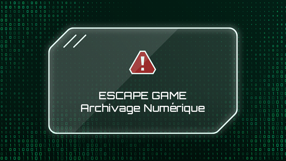 Escape game pour Sensibiliser et responsabiliser les agents.es sur l’importance d’un bon archivage numérique pour assurer la continuité du service public. Réalisation par DOWiNO, studio de création de serious games basé à Lyon.