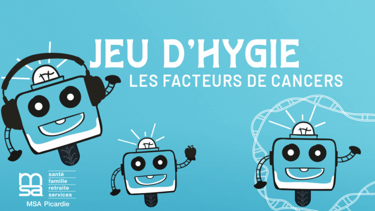 Un jeu d'énigme digitalisé pour en apprendre plus sur les facteurs de cancers. Réalisation par DOWiNO, studio de création de serious games basé à Lyon.