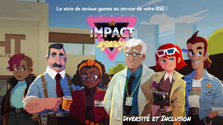 The Impact Agency – Diversité et Inclusion est un serious game original de lutte contre les comportements discriminatoires dans la sphère professionnelle. Réalisation par DOWiNO, studio de création de serious games basé à Lyon.