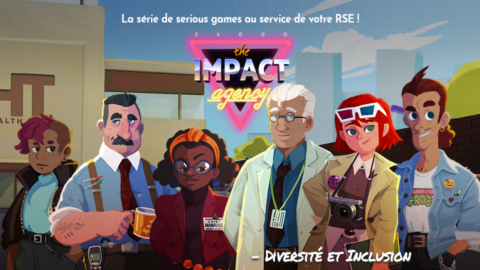 The Impact Agency – Diversité et Inclusion est un serious game original de lutte contre les comportements discriminatoires dans la sphère professionnelle. Réalisation par DOWiNO, studio de création de serious games basé à Lyon.