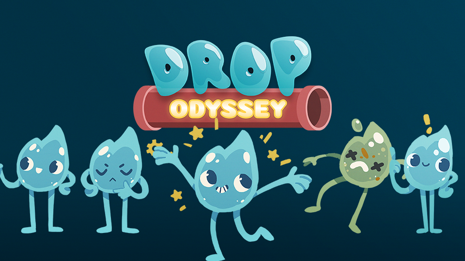 Drop Odyssey est un serious game conçu pour sensibiliser les collégiens et lycéens et le grand public aux différentes filières du traitement de l’eau. Réalisation par DOWiNO, studio de création de serious games basé à Lyon.